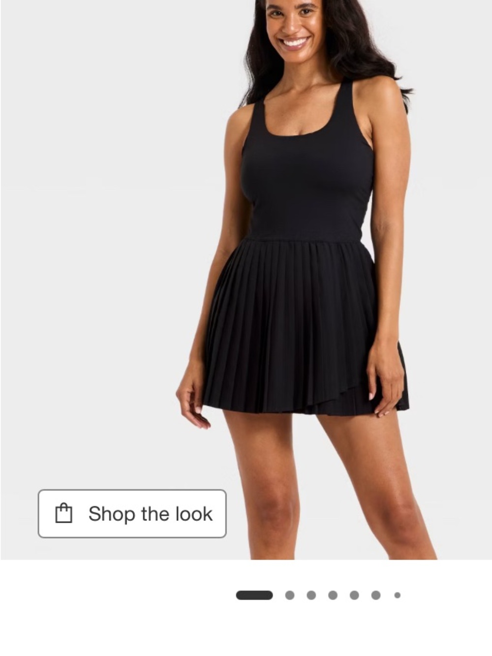 White Pleated Tank Dress - Women's Sleeveless Skater Dress